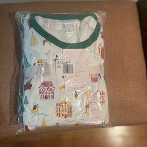 Men LC Lauren Conrad Festive Print Pajama Set - White with Green Accents